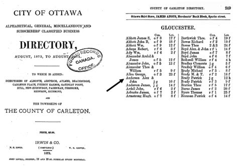 city of ottawa directory.